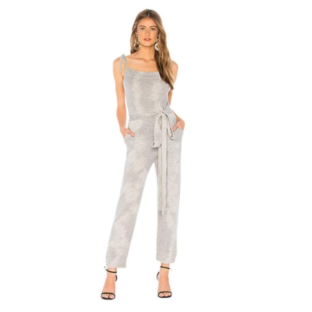 LoveShackFancy Nala L Jumpsuit in Husky Color NWT